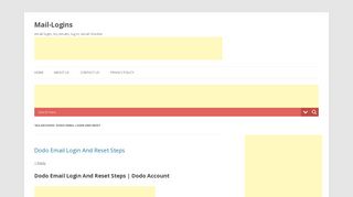 Dodo Email Login And Reset Archives - Mail-Logins