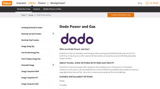 Dodo Gas and Electricity | Compare with iSelect