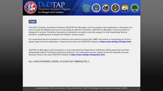 TAP - Transition Assistance Program - DMDC