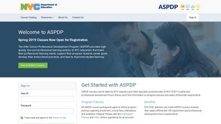 ASPDP: Log in