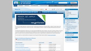 Careers - Minnesota Department of Revenue