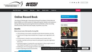 Online Record Book | The Duke of Edinburgh's International Award