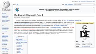 The Duke of Edinburgh's Award - Wikipedia