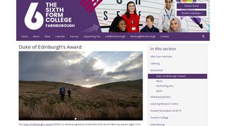 Duke of Edinburgh's Award - The Sixth Form College Farnborough