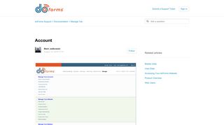 Account – doForms Support