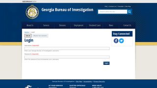 Login | Georgia Bureau of Investigation