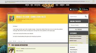 Unable to login - Connection failed - Forum - DOFUS Touch: a ...