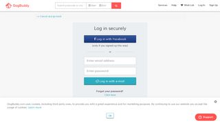 Log in securely - DogBuddy