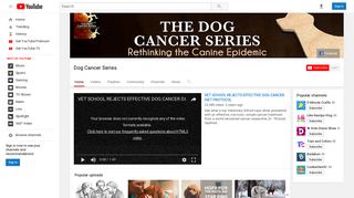Dog Cancer Series - YouTube