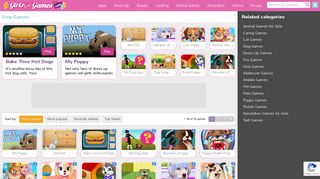 Dog Games - Free online Dog Games for Girls - GGG.com ...
