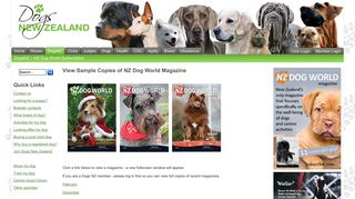 Dogs New Zealand - DogsNZ NZ Dog World Subscription