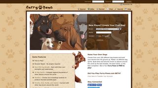 Furry Paws // A Free Virtual Dog Game