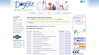 Dog.biz - The UK's Leading On-Line Dog Show Entries Web Site!
