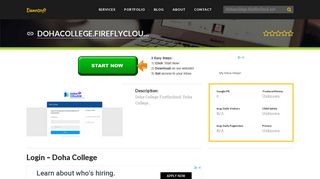 Welcome to Dohacollege.fireflycloud.net - Login - Doha College