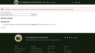 Mandatory Training for DOI Employees | U.S. Department of the Interior