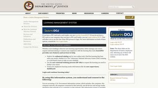Learning Management System | JMD | Department of Justice