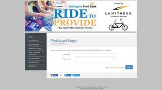 Participant Login - Ride to Provide 2018 - DoJiggy