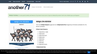 NINJA CPA Review - CPA Exam Review | Another71.com