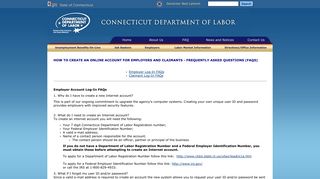 FAQs - Connecticut Department of Labor