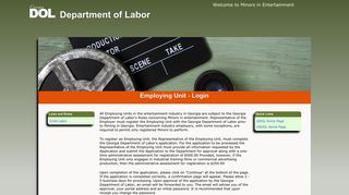 Employing Unit - Login - Department of Labor
