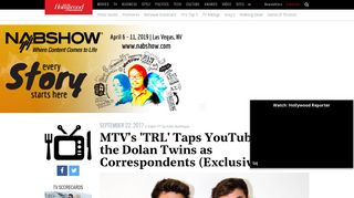 Dolan Twins Join MTV's 'TRL' | Hollywood Reporter