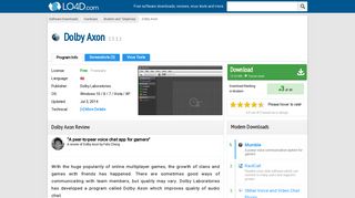 Dolby Axon - Download