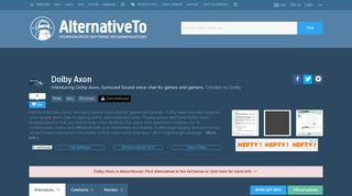 Dolby Axon Alternatives and Similar Games - AlternativeTo.net