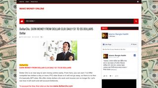 DollarClix. EARN MONEY FROM DOLLAR CLIX DAILY $1 TO $5 ...