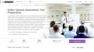 Dollar General Assessment Test Preparation - JobTestPrep