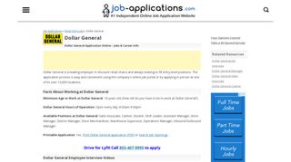 Dollar General Application: Jobs & Careers Online