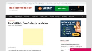 Earn 10$ Daily from Dollarclix totally free | Realincomebd.com