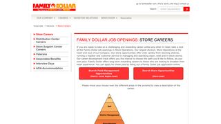 Store Careers - Family Dollar