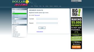 Member Sign In. Real Online Job to Make Money ... - Dollars Income