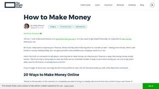 How to Make Money - The Simple Dollar