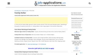 Family Dollar Application, Jobs & Careers Online - Job-Applications.com