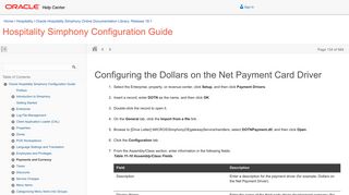 Configuring the Dollars on the Net Payment Card Driver - Oracle Docs