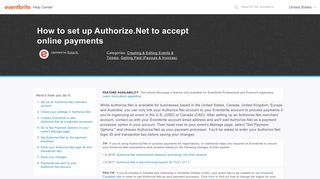 How to set up Authorize.Net to accept online payments | Eventbrite ...
