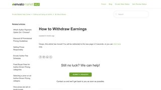 How to Withdraw Earnings – Envato Market Help Center
