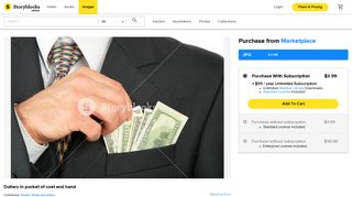 Dollars in pocket of coat and hand Royalty-Free Stock Image ...