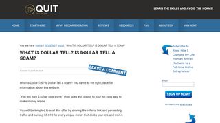 WHAT IS DOLLAR TELL? IS DOLLAR TELL A SCAM? | Quit That Day ...