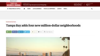 Tampa Bay's million-dollar ZIP codes - Tampa Bay Business Journal