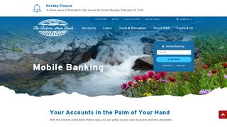 Mobile Banking - The Dolores State Bank