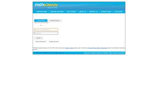 FastDomain - Account Login