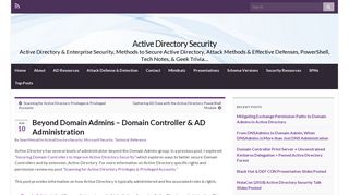 Beyond Domain Admins – Domain Controller & AD Administration ...