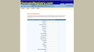Sign Up | Domain Registry