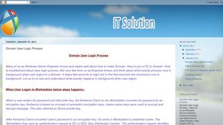 Domain User Login Process - Windows Server Guidelines