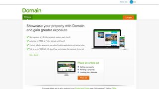 Place an Ad - Advertise with Domain - Home