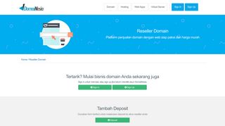 Reseller Domain Murah Indonesia - DomaiNesia
