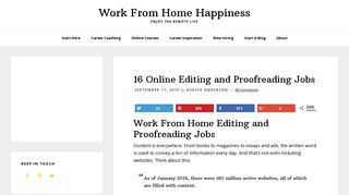 Online Editing and Proofreading Jobs - Work From Home Happiness