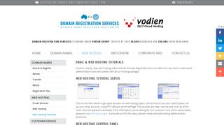 Web Hosting Tutorials - Domain Registration Services